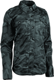 Speed and Strength Speed Society Armored Moto Shirt Camouflage Womens - Small