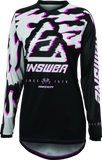 Answer 23.5 Syncron Meltdown Jersey Black/Magenta/Grey Womens - Large