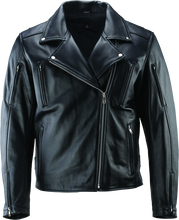 Load image into Gallery viewer, River Road Ironclad Classic Leather Jacket Black - XL