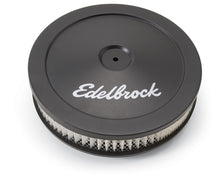 Load image into Gallery viewer, Edelbrock Air Cleaner Pro-Flo Series Round Steel Top Paper Element 10In Dia X 3 5In Black