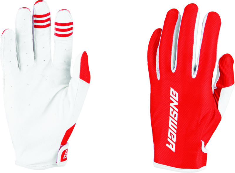 Answer Ascent Glove Red/White Youth - Large