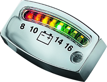 Load image into Gallery viewer, Kuryakyn LED Battery Gauge Universal Chrome