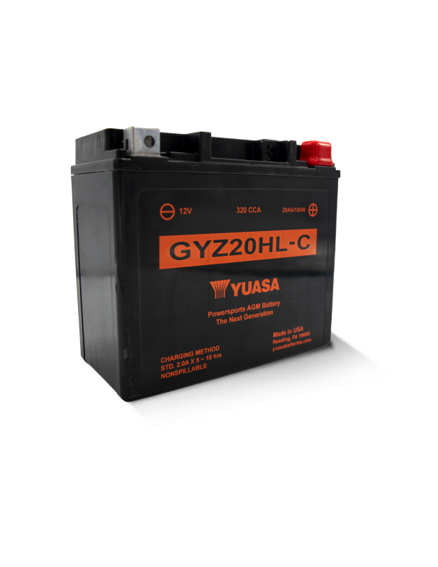 Yuasa GYZ20HLC High Performance Maintenance Free AGM 12 Volt Battery