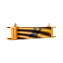 Load image into Gallery viewer, Mishimoto Universal -6AN 10 Row Oil Cooler - Gold