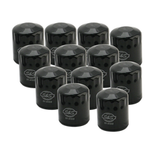 Load image into Gallery viewer, S&amp;S Cycle 99-18 BT/2017+ M8/X-Wedge Black Oil Filter - 12 Pack