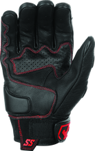 Load image into Gallery viewer, Speed and Strength Twist of Fate Leather Gloves Black/Red - Small