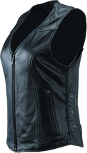 Load image into Gallery viewer, River Road Plains Leather Vest Black Womens - Small