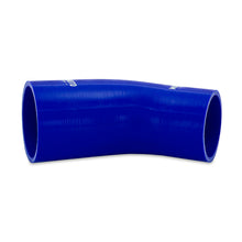 Load image into Gallery viewer, Mishimoto Silicone Reducer Coupler 45 Degree 2.25in to 2.5in - Blue