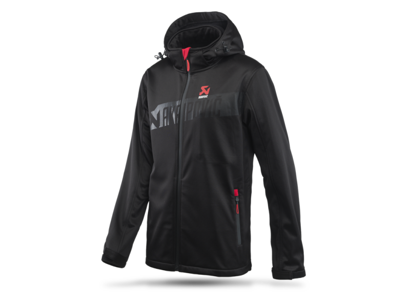 Akrapovic Mens Corpo Softshell Jacket Black - 3XL