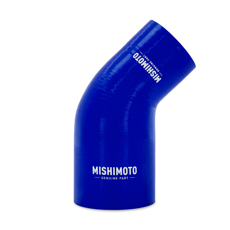 Mishimoto Silicone Reducer Coupler 45 Degree 2.5in to 3in - Blue