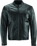 River Road Race Leather Jacket Black - Medium