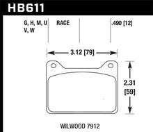 Load image into Gallery viewer, Hawk Willwood 7912 DTC-70 Race Brake Pads