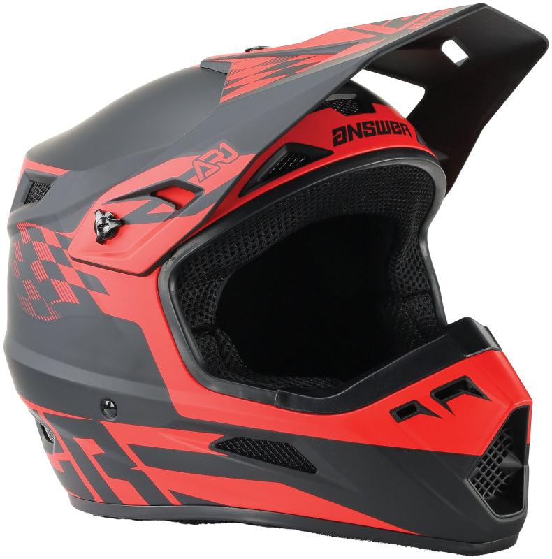 Answer AR1 Sweep Helmet Black/Red Youth - Small