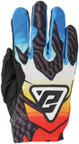 Answer 25 Aerlite Drip Gloves Black/White/Rainbow Youth - Large