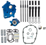 S&S Cycle 2017+ M8 Water Cooled Models Cam Chest Kit w/o Cam - Black Pushrod Tubes & Chain Tensioner