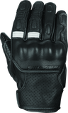 Speed and Strength Twist of Fate Leather Gloves Black/White - Small