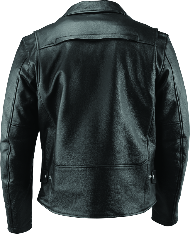 River Road Ironclad Classic Leather Jacket Black - Small