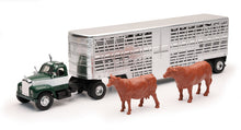 Load image into Gallery viewer, New Ray Toys 1953 Mack B-60 Livestock Truck with Cattle/ Scale - 1:43