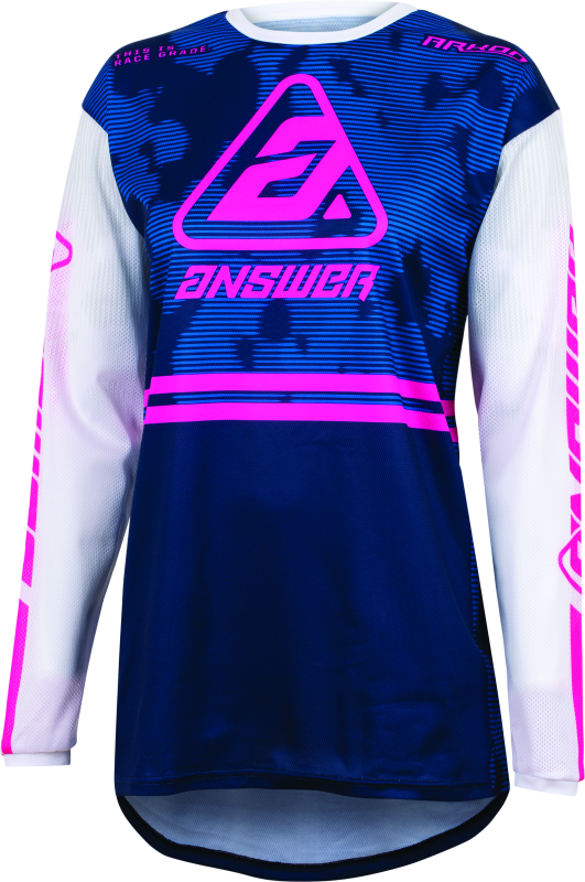 Answer 23 Arkon Trials Jersey Blue/White/Magenta Youth - Medium