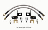 Wilwood Flexline Kit 14 inch -3 M10-1.00 IF 1/8 NPT Straight