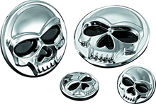 Load image into Gallery viewer, Kuryakyn Replacement Components Zombie Medallions 1in Diameter Chrome