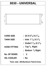 Load image into Gallery viewer, CSF Dual-Pass Universal Heat Exchanger (Cross-Flow)