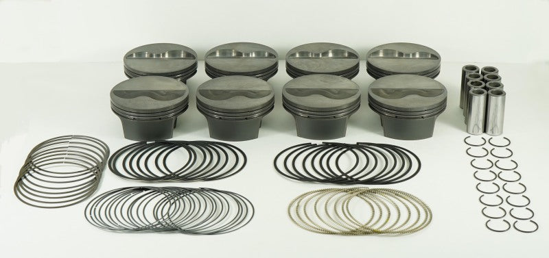 Mahle MS Piston Set SBC 362ci 4.060in Bore 3.5in Stroke 5.7in Rod .927 Pin -8cc 12.2 CR Set of 8