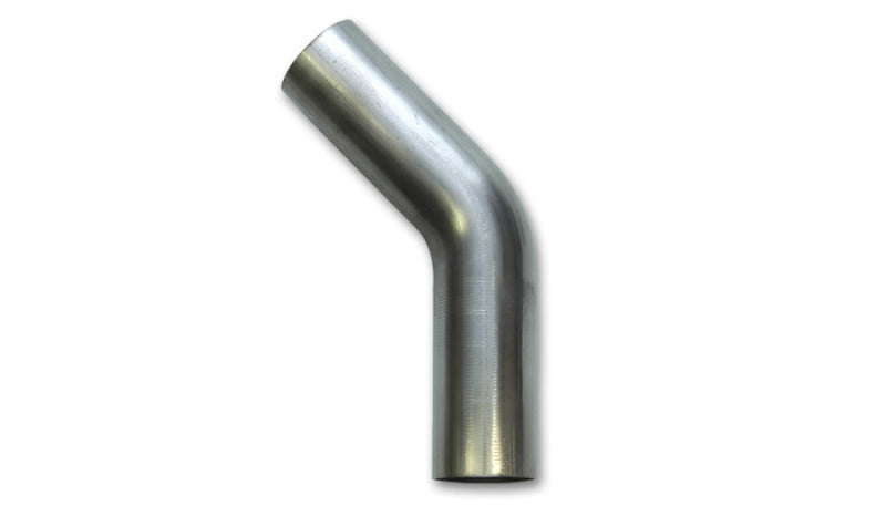 Vibrant 2.25in O.D. T304 SS 45 deg Mandrel Bend 6in x 6in leg lengths (3.375in Centerline Radius)