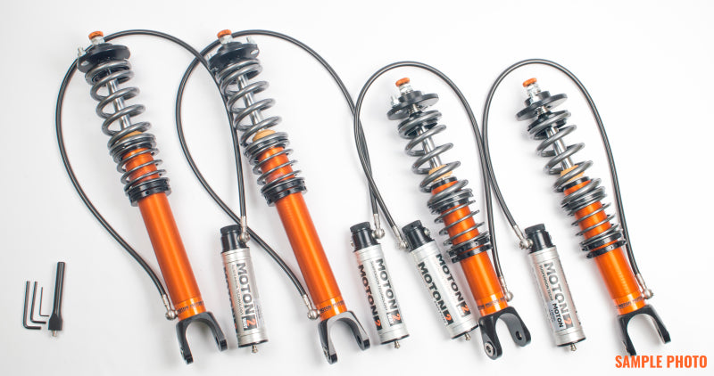 Moton 05-11 BMW 318i E90 RWD 2-Way Series Coilovers w/ Springs & Droplink - QDC Front