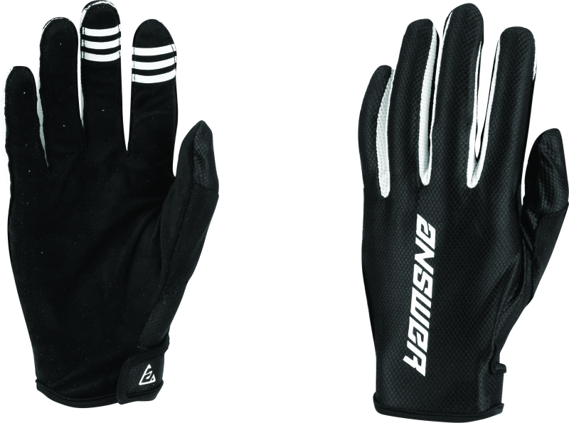 Answer Ascent Glove Black/White Youth - Large