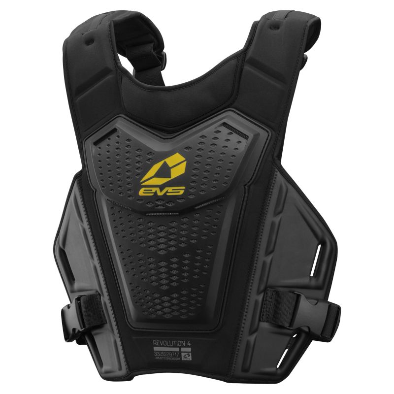 EVS Revo 4 Roost Deflector Black/Hiviz - Small/Medium