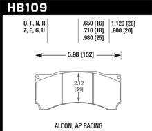 Load image into Gallery viewer, Hawk AP Racing  DTC-60 Rear Race Brake Pads