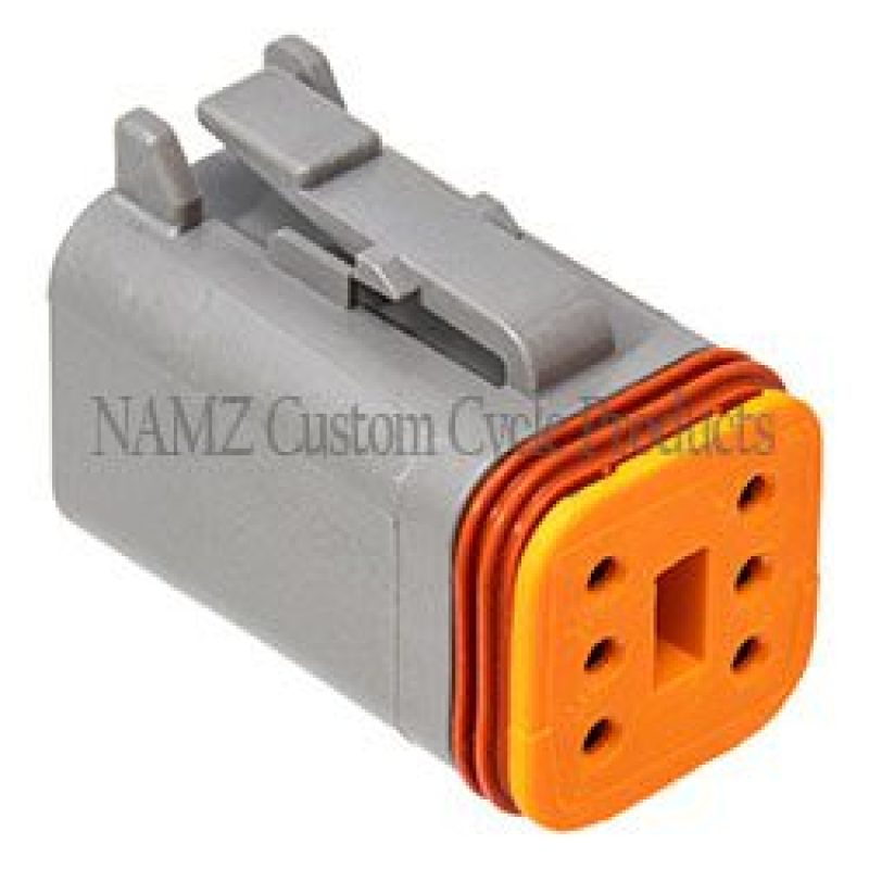 NAMZ Deutsch DT Series 6-Wire Plug & Wedgelock - Grey (Repl. HD 72136-94GY)