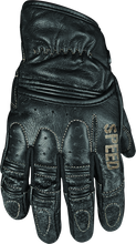 Load image into Gallery viewer, Speed and Strength Rust and Redemption Leather Gloves Black - Small