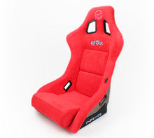 Load image into Gallery viewer, NRG FRP Bucket Seat ULTRA Edition - Large (Red Alcantara/Gold Glitter Back)