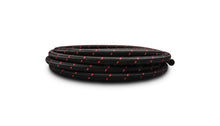 Load image into Gallery viewer, Vibrant -4 AN Two-Tone Black/Red Nylon Braided Flex Hose (20 foot roll)