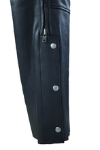 Load image into Gallery viewer, River Road Longhaul Leather Chaps Black - Large