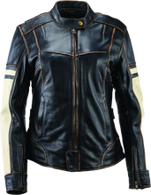 Load image into Gallery viewer, River Road Dame Vintage Leather Jacket Black Womens - Large