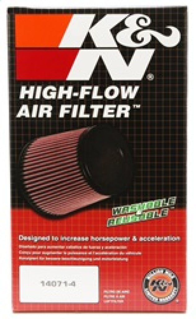 K&N Round Tapered Universal Air Filter 3.5in Flange ID / 5.75in Base OD / 3.75in Top OD / 6in H