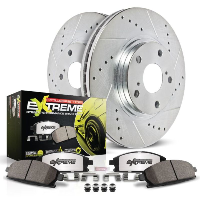 Power Stop 90-95 BMW 525i Rear Z26 Street Warrior Brake Kit