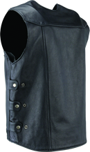 Load image into Gallery viewer, River Road Plains Leather Vest Black - Small