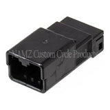 NAMZ AMP 040 Series 4-Position Male Wire Cap Housing Connector (HD 72904-01BK)