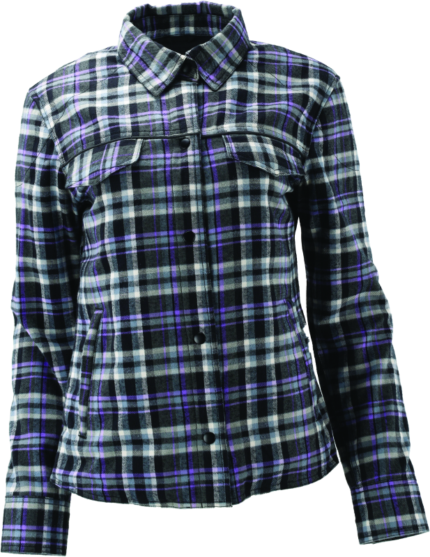 River Road Cameo Flannel Moto Shirt Womens - Small