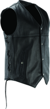 Load image into Gallery viewer, River Road Old Skool Leather Vest Black - Large