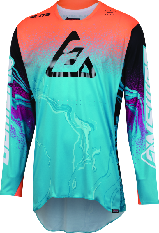 Answer 23 Elite Fusion Jersey Astana/Orange/Rhodamine Youth - Small