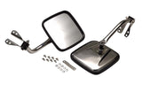 Kentrol 55-86 Jeep CJ Mirror Kit Pair - Polished Silver