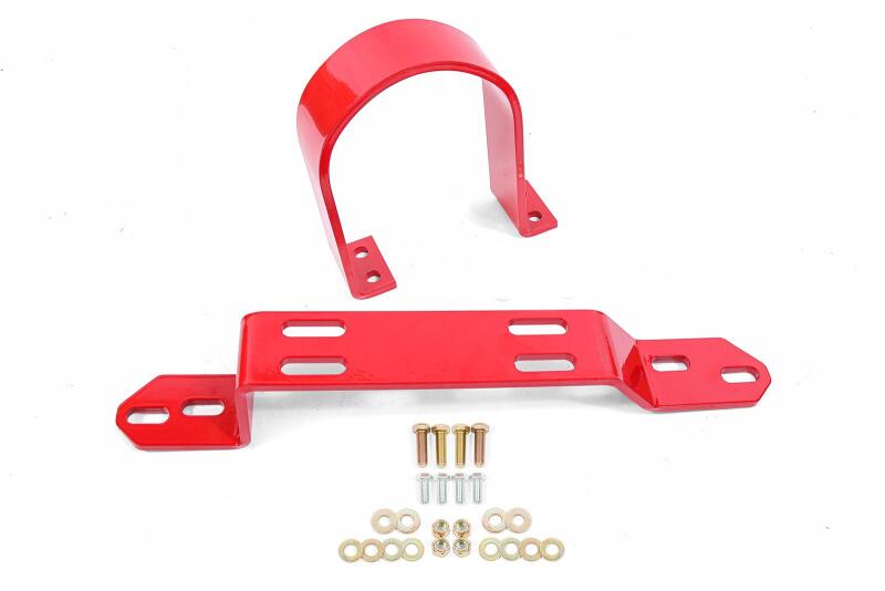 BMR 83-87 GM G-Body Driveshaft Safety Loop Front - Red