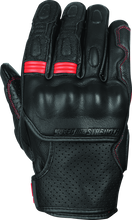 Load image into Gallery viewer, Speed and Strength Twist of Fate Leather Gloves Black/Red - 2XL