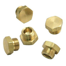 Load image into Gallery viewer, S&amp;S Cycle Bowl Plug Threaded Brass - 5 Pack