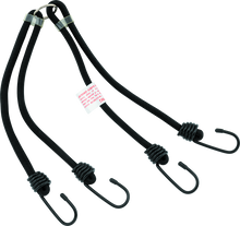 Load image into Gallery viewer, BikeMaster 24in Heavy Duty 4-Hook Bungee - Black